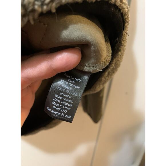 FLX Sherpa Fleece 1/4 Zip Pullover Men's Medium Olive‎ Green Outdoors Hunt Fish - Picture 7 of 13